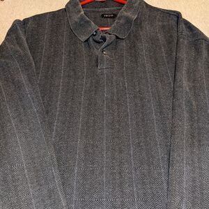 IZOD XXL dark blue shirt w/button collar for men or women